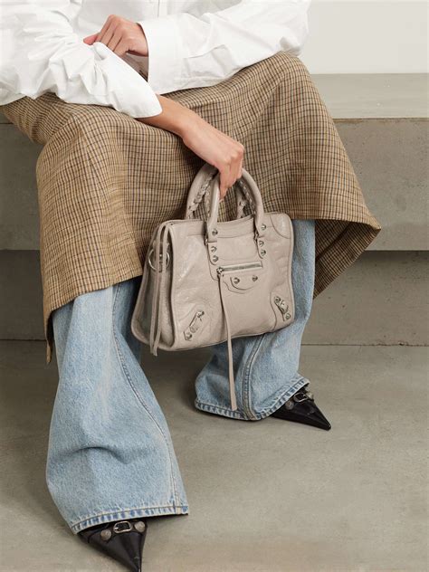 BALENCIAGA Le City small textured.